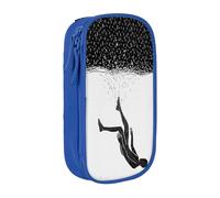 YINGD Large Storage Pencil Case, Ocean Solitary Man Pattern