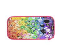 YINGD Large Storage Pencil Case, Retro Abstract Landscape Pattern with Zipper Large Capacity Pen Bag