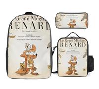 YINGD Le Grand méchant Renard et autres contes Backpack A+ Student Kit Performance Bookbag with Balanced Lunch System