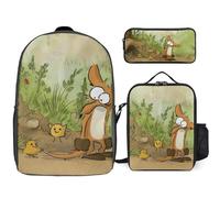 YINGD Le Grand méchant Renard et autres contes Backpack Graduate Collection Premium Three Piece Set for Advanced Students