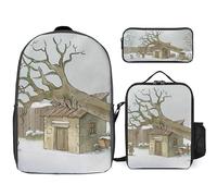 YINGD Le Grand méchant Renard et autres contes Backpack Honor Roll Collection Premium Academic Three Piece Set