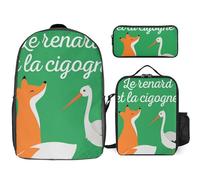 YINGD Le Grand méchant Renard et autres contes Backpack Knowledge Builder Three Piece Learning System for Students