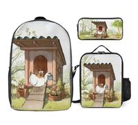 YINGD Le Grand méchant Renard et autres contes Backpack School Summit Set Peak Performance Three Piece Combo