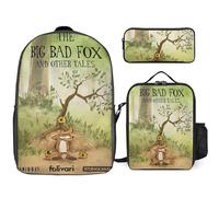 YINGD Le Grand méchant Renard et autres contes Backpack Success Pack Complete School System with Organized Stationery Hub