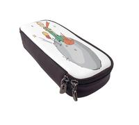 YINGD Le Petit Prince Pencil Case Durable PU Leather Zip Bag for Artists & Writing Enthusiasts