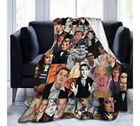 YINGD Leonardo Dicaprio Collage Throwing Blanket Super Soft Micro-Fleece Blanket, Soft and Stylish Warm Blanket for Adult Parents and Ch 125CM X 100CM