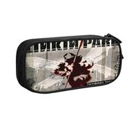 YINGD Linkin Park Pencilcase Large Capacity Pencil Case Double Zipper