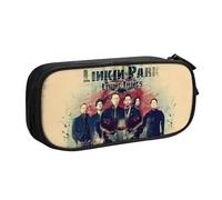 YINGD Linkin Park Pencilcase Large Capacity Pencil Case Double Zipper