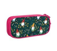 YINGD Little Gnomes Mushroom Pattern Pencil Pouch Pencil Bag