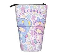 YINGD Little Twin Stars Kiki Lala Pencil Case Expandable Peanuts Organizer Bags Retractable Cute Large Capacity Boy Girl Stationery Pouch Lightweight for School Office SH74