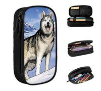 YINGD LNWH Large Storage Pencil Case, Fantasy Lion Abstract Art Pattern