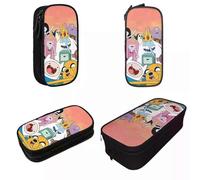 YINGD Lovely Adventures Times Pencil Case Tales The Land of Ooo Pencilcases Pen Box for Girls Boys Big Capacity Bags School Stationery