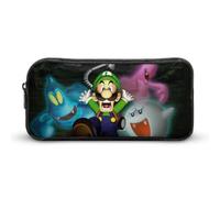 YINGD Luigi's Mansion Pencil Case Portable Pencil Bag Zipper Cosmetic Boxs High Capacity Makeup Pouch Stationery Bag
