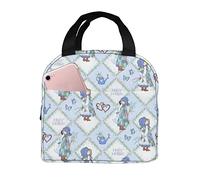 YINGD Lunch Bag Holly Hobbie Blue Lunch Bag Multi-Purpose Insulated Lunch Box Cooler Lunch Bag for Work Be one Size