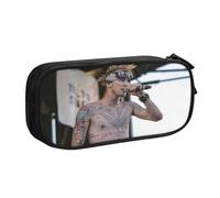 YINGD Machine Gun Kelly Pencil Case with Smooth Zipper Closure - Anti-Scratch Polyester for School, Office, Camping Trips