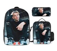 YINGD Marcus Martinus Backpack 3 in 1 Bundle Durable Daypack Food Pouch and Pencil Organizer for All