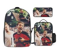 YINGD Marcus Martinus Backpack Trio Kit Lightweight School Supplies Bookbag Lunch Pouch Pen Case