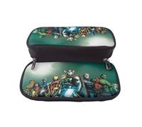 YINGD Marvel Comics Pencil Case Durable Synthetic Leather Bag for Artists & Professionals