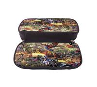 YINGD Marvel Comics Pencil Case Elegant Leather Organizer for Students Teachers & Artists