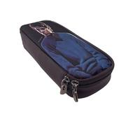 YINGD Michael Joseph Jackson Pencil Case Durable PU Leather Pen Case with Multi-Pockets for Artists & Students