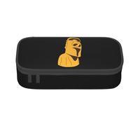 YINGD Moai Statue Easter Island Pencil Case Large Capacity Pencil Holder Stationery Case Pen Bag Cute Boys Girls Celebration