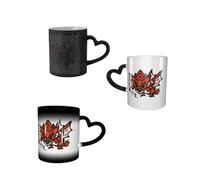 YINGD Monster Hunter Color Changing Mug Heat Resistant Coffee Goods Pottery Magic Mugs Lightweight Large Capacity 330ml Anime Goods Character Cute Black G128