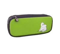 YINGD Moomin Falls in Love Comic Strip Pencil Case Spacious Synthetic Leather Holder for Multiple Stationery Items
