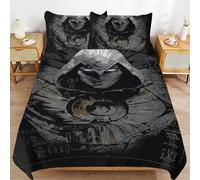 YINGD Moon Knight Bedding Sets Ultra Soft Skin-Friendly Duvet Cover 3 Piece, Cute Comforter Cover Bed Set for Boys Girls Kids