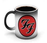 YINGD Mug Foo Fighters Large Capacity Color Changes Coffee Cups Warming Cafe Mugs Breakfast Magic Cup Anti-Slip Lightweight Heat Resistant Tableware Christmas Birthday Easy to
