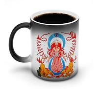 YINGD Mug Hawkwind-Space Ritual Large Capacity Color Changes with Temperature Coffee Cup Warming Cafe Mug Pottery Magic Cup Non-Slip Bottom Tea Cup Lightweight Heat Resistant T