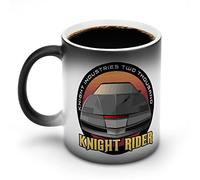 YINGD Mug Knight Rider Large Capacity Color Changes Coffee Cups Warming Cafe Mugs Breakfast Magic Cup Anti-Slip Lightweight Heat Resistant Tableware Christmas Birthday Easy to