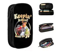 YINGD Muppets Show Keepin It Real Graphic Pencil Cases Fun Pen Holder Bag Girl Boy Big Capacity Students School Gift Pencilcases