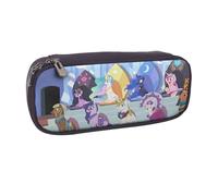YINGD My Little Pony：Friendship is Magic Pencil Case Elegant Leather Pen Holder for Students Teachers & Writers