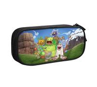 YINGD My Singing Monsters Pencil Case, Multipurpose Pencase,Large Capacity Durable Pencil Pouch Storage Pen Bag Organizer Stationery