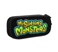 YINGD My Singing Monsters Pencil Case, Multipurpose Pencase,Large Capacity Durable Stationery Bag Organizer School Office Supplies