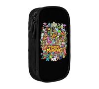 YINGD My Singing Monsters Pencil Case, Multipurpose Pencase,Large Capacity Durable Stationery Bag Organizer School Office Supplies