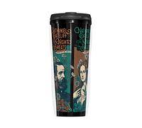 YINGD Nathaniel Rateliff Coffee Mug Men with Lid Vintage Travel Mugs Classic Aldult Coffee Cup Portable for Car Travel Office School Par