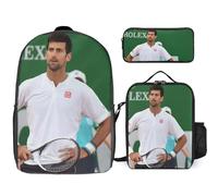 YINGD Novak Djokovic Backpack Smart Start System Beginner Bookbag with Nutrition Lunch Kit