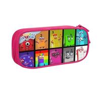 YINGD Numberblocks Pencil Case, Multipurpose Pencase,Large Capacity Durable Stationery Bag Organizer School Office Supplies