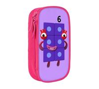 YINGD Numberblocks Pencil Case, Multipurpose Pencase,Large Capacity Durable Stationery Bag Organizer School Office Supplies