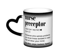 YINGD Nurse Preceptor Gift Idea Nursing Student Graduation Rn Coworker Coffee Mug Heat Changing Color Change Ceramic Heat Sensitive Tea Cup 11 Oz