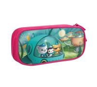 YINGD Octonauts The Great Barrier Reef Pencil Case Large Capacity Pencilcase Double-Layer Pen Bag School Stationery Pouch Organizer Office Supplies for Kids Adult