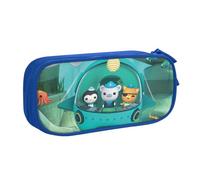 YINGD Octonauts The Great Barrier Reef Pencil Case Large Capacity Pencilcase Double-Layer Pen Bag School Stationery Pouch Organizer Office Supplies for Kids Adult