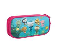 YINGD Octonauts The Great Barrier Reef Pencil Case Large Capacity Pencilcase Double-Layer Pen Bag School Stationery Pouch Organizer Office Supplies for Kids Adult
