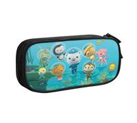 YINGD Octonauts The Great Barrier Reef Pencil Case Large Capacity Pencilcase Double-Layer Pen Bag School Stationery Pouch Organizer Office Supplies for Kids Adult