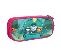 YINGD Octonauts The Great Barrier Reef Pencil Case Large Capacity Pencilcase Double-Layer Pen Bag School Stationery Pouch Organizer Office Supplies for Kids Adult