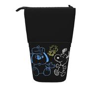 YINGD Olaf Snoopy Pencil Case Expandable Peanuts Pencil Case Retractable Pen Case Cute Large Capacity Boy Girl Stationery Pouch Lightweight for School Office Children Working A