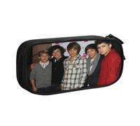 YINGD ONE Direction Pencil Case Compact Zipper Pouch - Double Layer Design for Stationery, Art Supplies, Cosmetics Storage