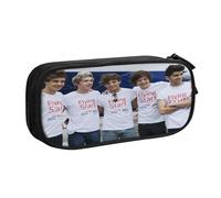 YINGD ONE Direction Pencil Case Expandable Storage Bag - Adjustable Capacity for Art Supplies, Tech Gear, Toiletries