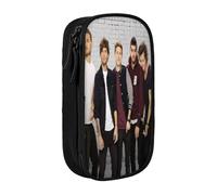 YINGD ONE Direction Pencil Case for DIY Projects - Sturdy Zipper & Multiple Pockets for Tools, Glue Sticks, Markers